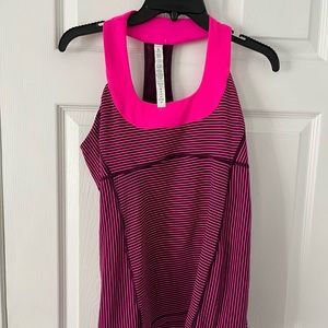 Lululemon Pink and Black Top